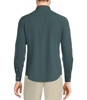 Murano Big & Tall Slim Fit Solid Performance Stretch Long Sleeve Woven Shirt