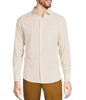 Murano Big & Tall Slim Fit Solid Performance Stretch Long Sleeve Woven Shirt