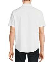 Murano Big & Tall Solid Poplin Short Sleeve Woven Shirt