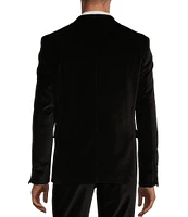 Murano Big & Tall Velvet Slim Fit Suit Separates Notch Lapel Blazer