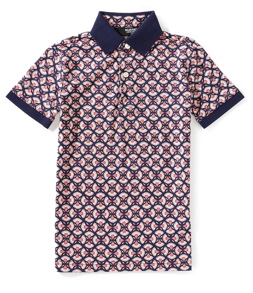 Murano Big Boys 8-20 Fans Print Polo Shirt