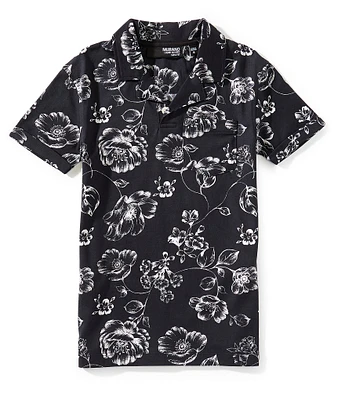 Murano Big Boys 8-20 Liquid Luxury Print Johnny Polo Shirt