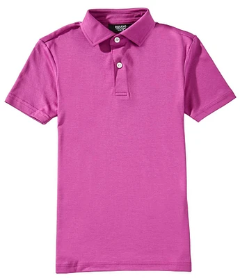Murano Big Boys Liquid Luxury Slim Fit Printed Interlock Polo Shirt