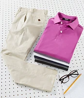 Murano Big Boys Liquid Luxury Slim Interlock Polo Shirt
