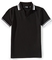 Murano Big Boys 8-20 Liquid Luxury Tipped Johnny Polo Shirt