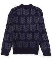 Murano Big Boys 8-20 Pattern Crew Neck Sweater