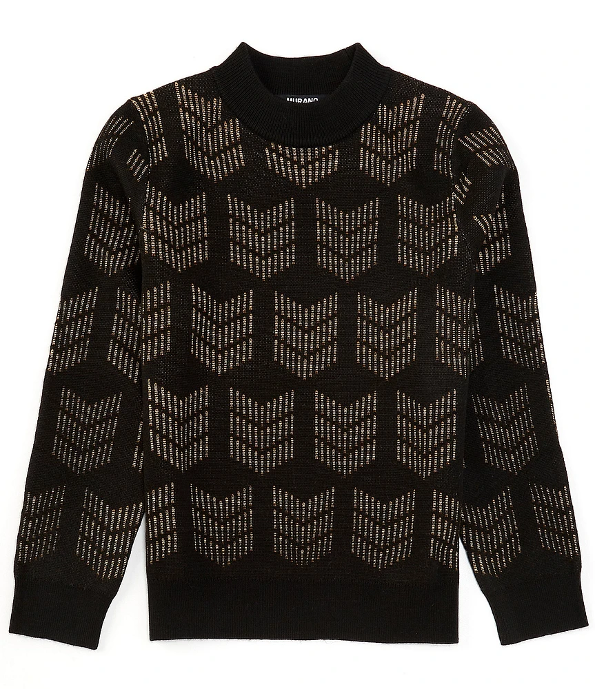 Murano Big Boys 8-20 Pattern Crew Neck Sweater