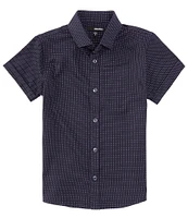 Murano Big Boys 8-20 Short Sleeve Small Dot Dobby Woven Shirt