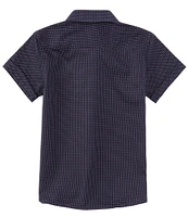 Murano Big Boys 8-20 Short Sleeve Small Dot Dobby Woven Shirt