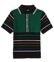 Murano Big Boys 8-20 Short Sleeve Striped Polo