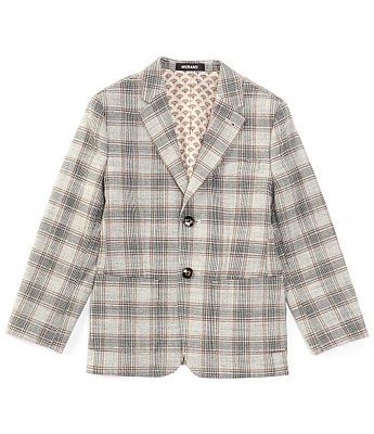 Murano Big Boys 8-20 Slim Glen Plaid Blazer