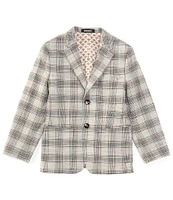 Murano Big Boys 8-20 Slim Glen Plaid Blazer