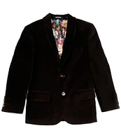 Murano Big Boys 8-20 Velvet Shawl Collar Blazer