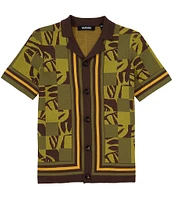 Murano Big Boys 9-20 Jacquard Block Camp Knit Top