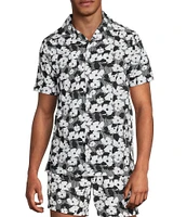 Murano Black White Cabana Woven Top