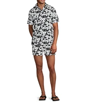 Murano Black White Cabana Woven Top