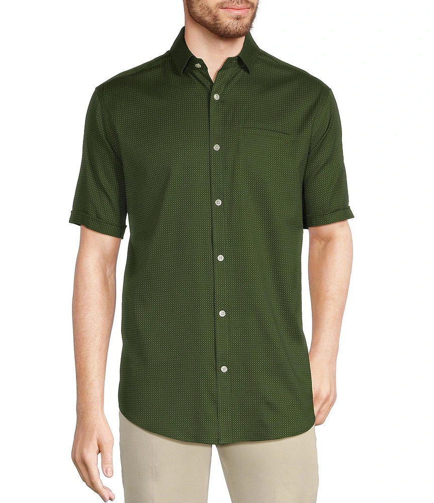 Murano Classic Fit Dobby Dot Short Sleeve Woven Shirt