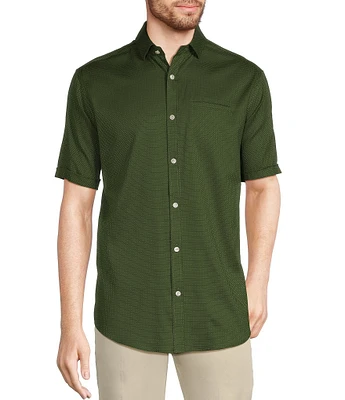 Murano Classic Fit Dobby Dot Short Sleeve Woven Shirt