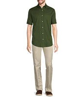 Murano Classic Fit Dobby Dot Short Sleeve Woven Shirt