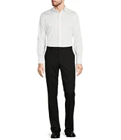 Murano Slim Fit Solid Pintuck Long Sleeve Woven Shirt