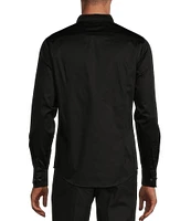 Murano Slim Fit Solid Pintuck Long Sleeve Woven Shirt