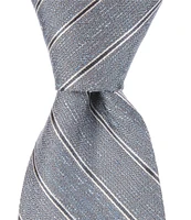 Murano Clean Stripe 3 1/8#double; Silk Blend Woven Tie