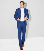 Murano Collezione Alex Slim Fit Performance Bi-Stretch Solid Suit Separates Flat Front Dress Pants