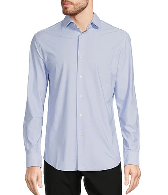 Murano Collezione Canclini Slim-Fit Herringbone Long-Sleeve Techno Woven Shirt
