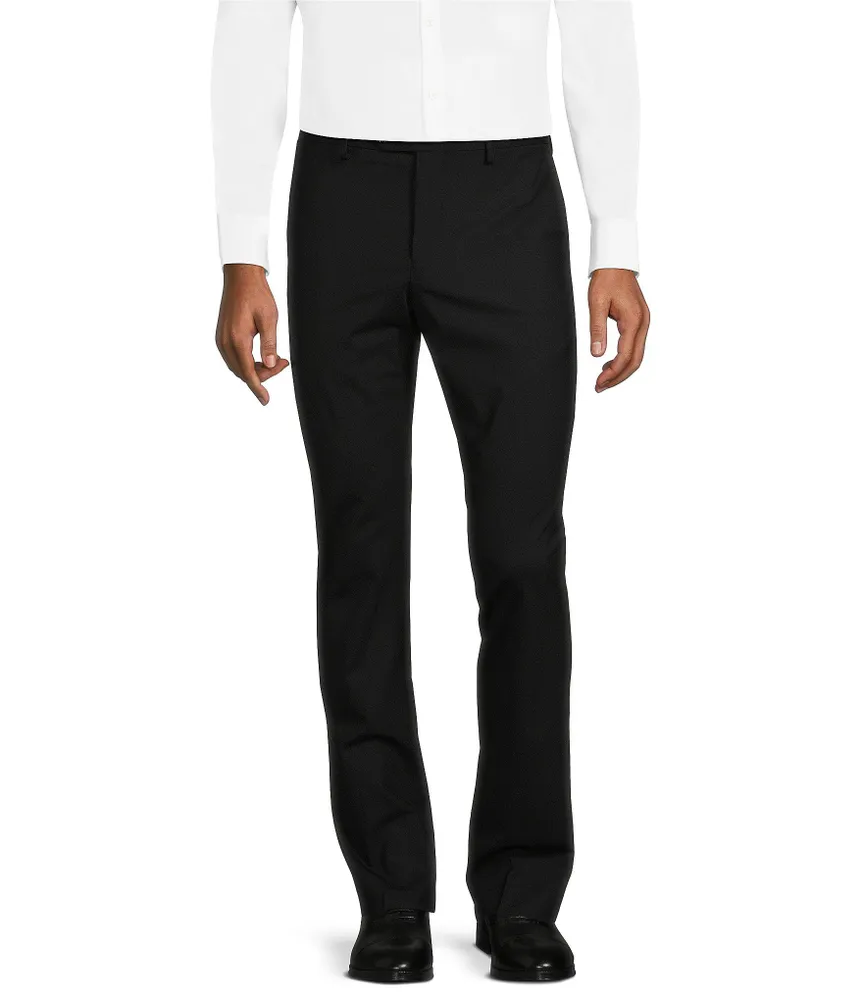 Murano Collezione Evan Extra Slim-Fit Performance Bi-Stretch Suit Separates Wool Blend Flat-Front Dress Pants