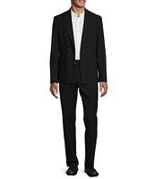 Murano Collezione Slim Fit Performance Bi-Stretch Double Breasted Wool Suit Blazer