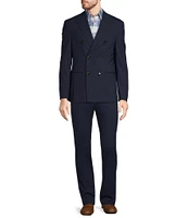 Murano Collezione Slim Fit Performance Bi-Stretch Double Breasted Wool Suit Blazer