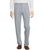 Murano Corsa Di Cavalli Derby Collection Lucas Pleated Stripe Seersucker Dress Pants