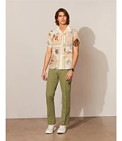 Murano Crocodile World Collection Alex Pintuck Seersucker Dress Pants
