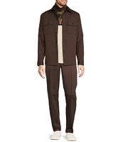 Murano Crocodile World Collection Alex Slim Fit Pintuck Suit Separates Dress Pants