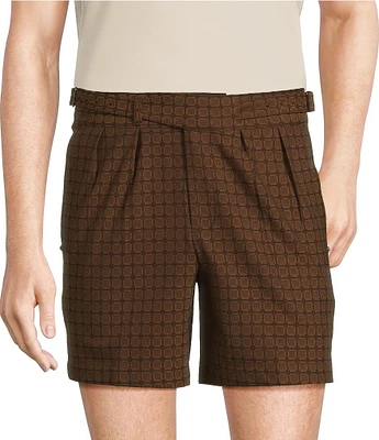 Murano Crocodile World Collection Jacquard Gurkha 6.5#double; Inseam Shorts