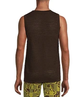 Murano Crocodile World Collection Open Weave Tank