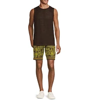 Murano Crocodile World Collection Open Weave Tank