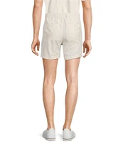 Murano Crocodile World Collection Place Print Embroidery 5.5#double; Inseam Shorts