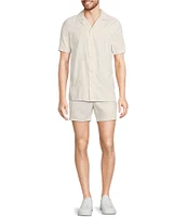 Murano Crocodile World Collection Place Print Embroidery 5.5#double; Inseam Shorts
