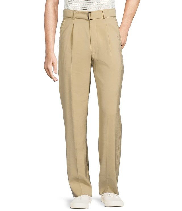 Murano Crocodile World Collection Relaxed Fit Belted Suit Separates Pleated Dress  Pants | Liberty Center
