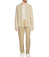 Murano Crocodile World Collection Relaxed Fit Belted Suit Separates Pleated Dress Pants