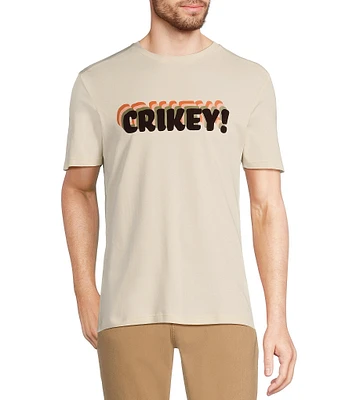Murano Crocodile World Collection Slim Fit #double;Crikey#double; Flocked Short Sleeve T-Shirt