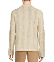 Murano Crocodile World Collection Slim Fit Pointelle Shirt Jacket