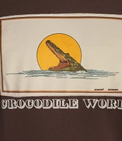 Murano Crocodile World Collection Slim Fit Velour Patch Short Sleeve T-Shirt