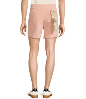 Murano Crocodile World Collection Terry Cloth 5.5#double; Inseam Shorts