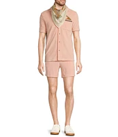 Murano Crocodile World Collection Terry Cloth 5.5#double; Inseam Shorts