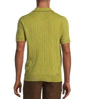 Murano Crocodile World Collection Textured Short Sleeve Tipped Polo Shirt