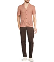 Murano Crocodile World Collection Textured Short Sleeve Woven Camp Shirt