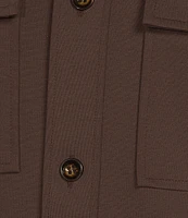 Murano Crocodile World Slim Fit Point Collar Shirt Jacket