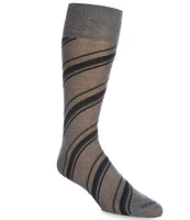 Murano Diagonal Stripe Crew Dress Socks